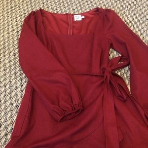 Princess Polly Long Sleeve Wrap Dress